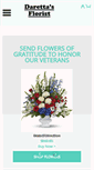 Mobile Screenshot of darettasflorist.com